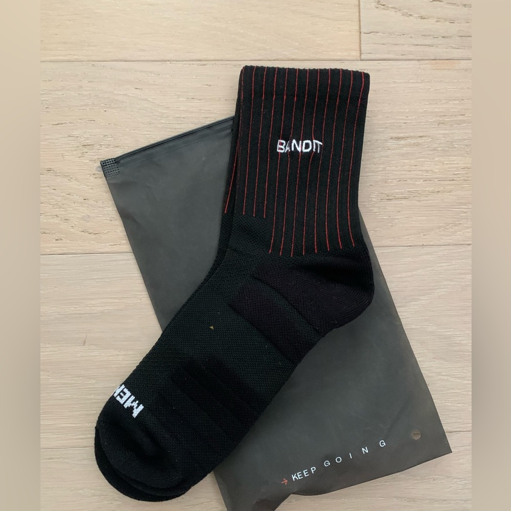 Bandit black running socks